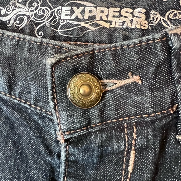 Express Boot Cut Low Rise Denim Jeans 0R - Picture 5 of 7